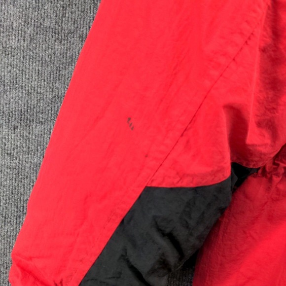 Marlboro Country Store Men's Down Hooded Puffer Jacket Red Medium Vintage - Picture 11 of 16